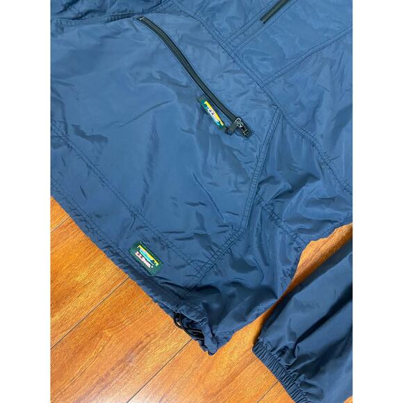 VTG 90s Men L.L. Bean 1/2 zip nylon lightweight anorak pullover windbreaker XL - Picture 3 of 5